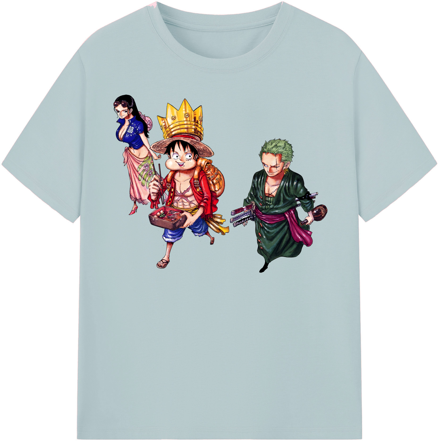ワンピース モンキー・D・ルフィ ONE PIECE Monkey D. Luffy 綿100％半袖Tシャツ（フロントプリント）